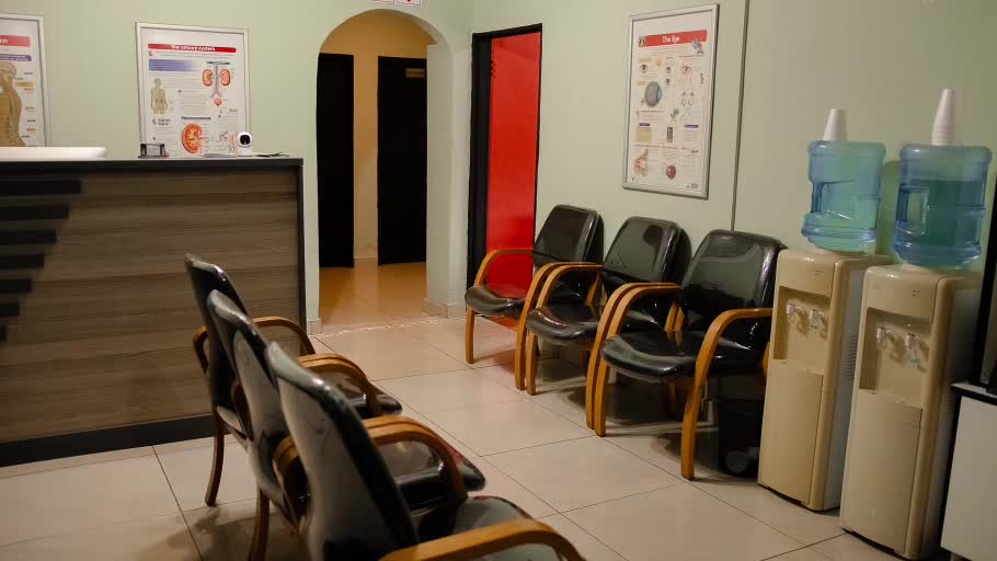 Waiting area at LFM Health Services